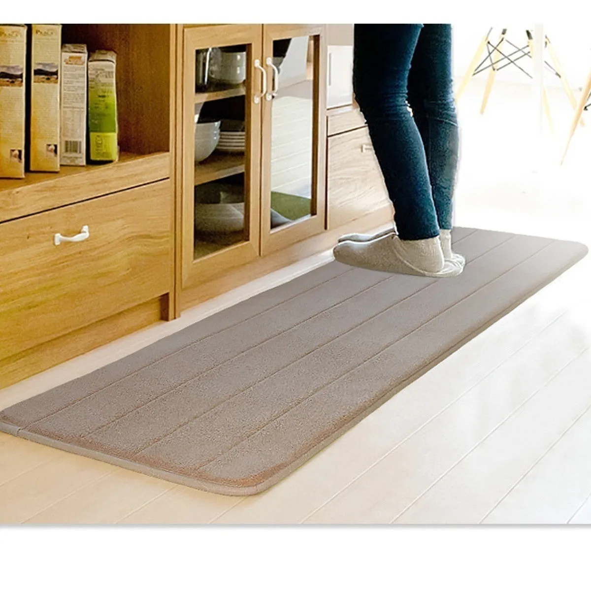 Memory Foam Bath Bathroom Bedroom Kitchen Floor Shower Mat Rug Non-slip Slip-resistant Absorbent Soft Carpet