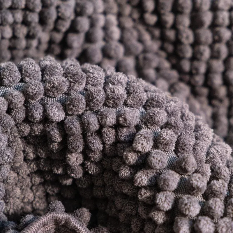 Microfibre Bath Mat - Steel Grey