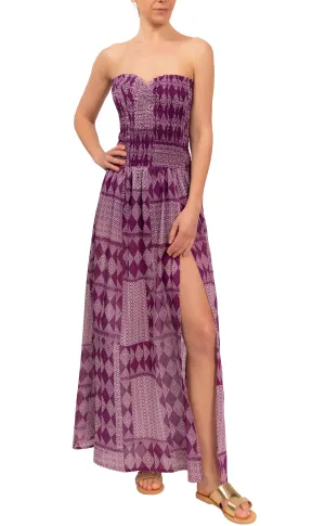 Morgan Strapless Dress - Madagascar Gauze