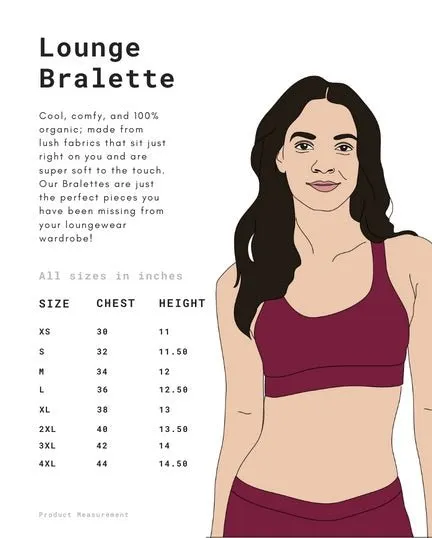 Plum Stripe Organic Cotton Maternity Bralette