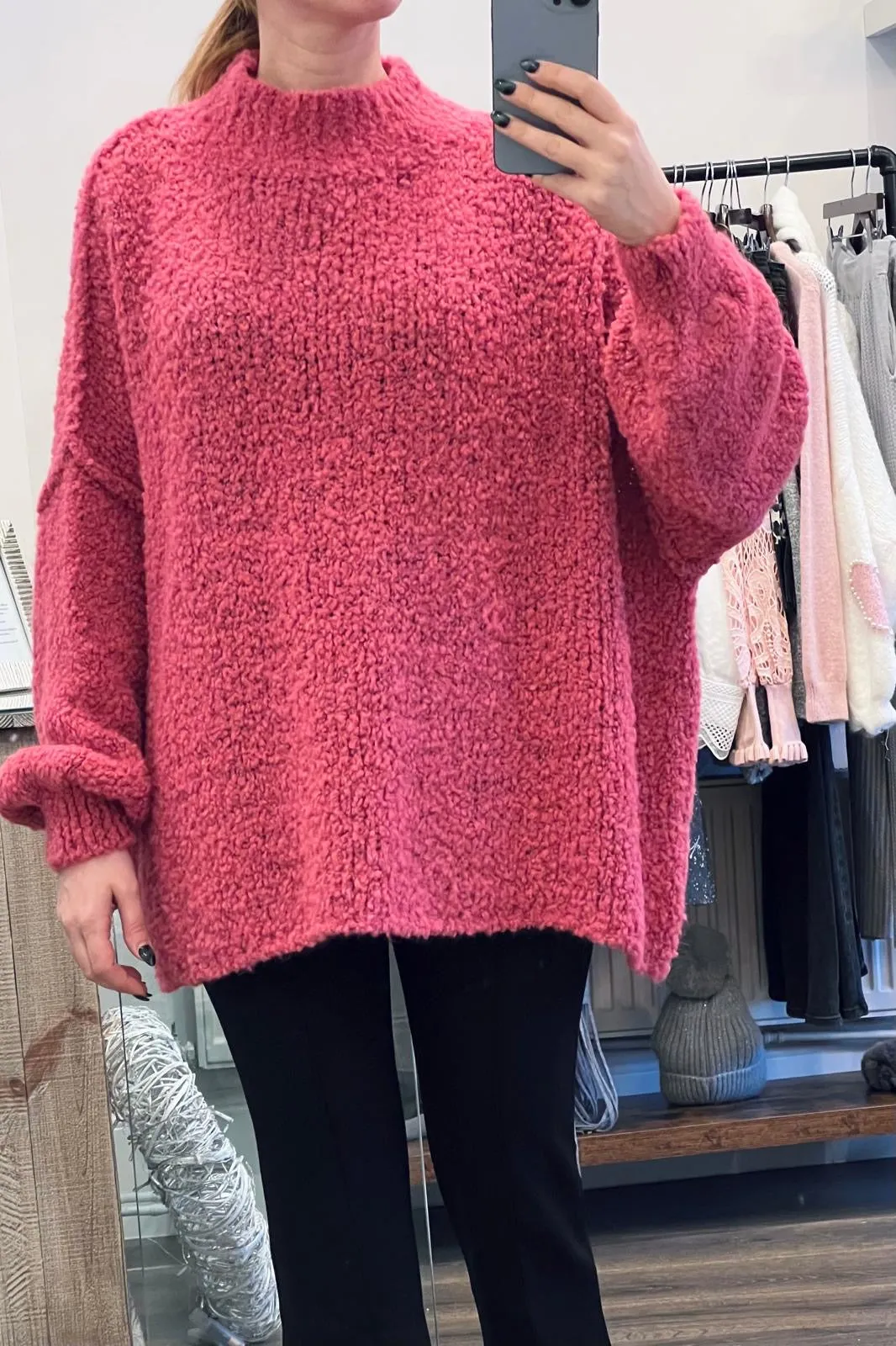 Popcorn Knitted Jumper