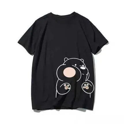 Silk Couple Summer Short Sleeve T-Shirt Trendy Korean Loose Elegant INS Student T-Shirt