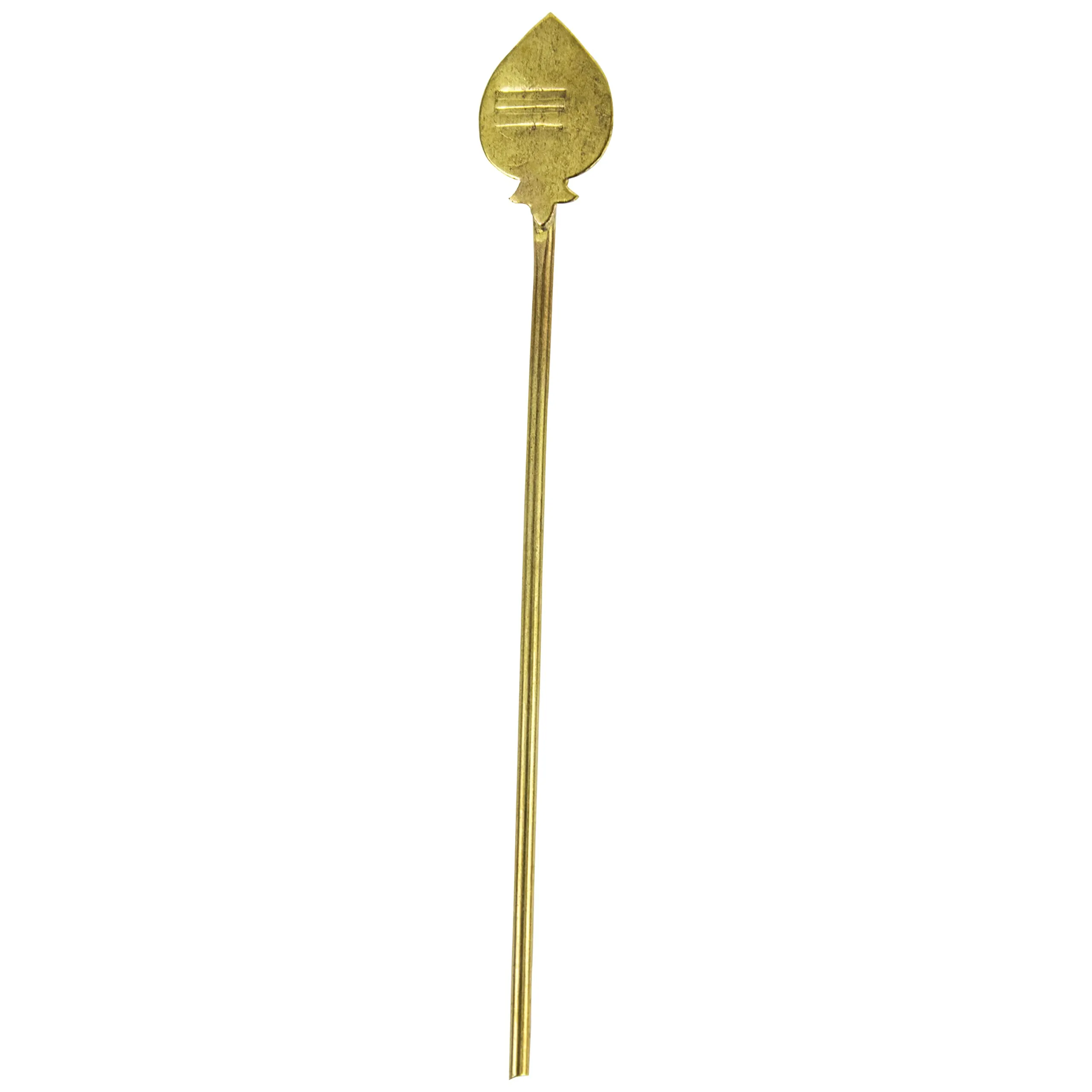 Spillbox Golden Brass Lord Muruga Vel Idol for Pooja- Micro Vel (2)
