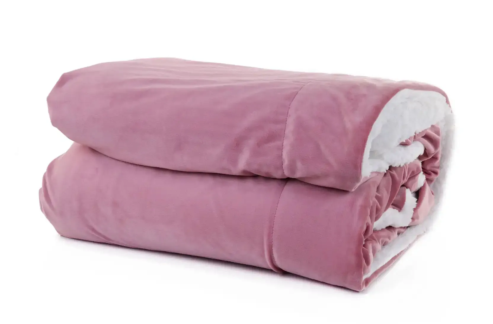 Super Soft Double Side Sherpa/Fleece Blanket (180 x 220 cm)