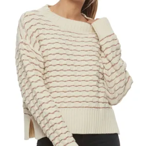 Taylor Striped Cable Knit Sweater