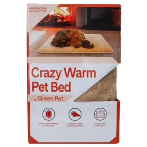The Green Pet Shop Crazy Warm Pet Bed, One size, Hazelnut