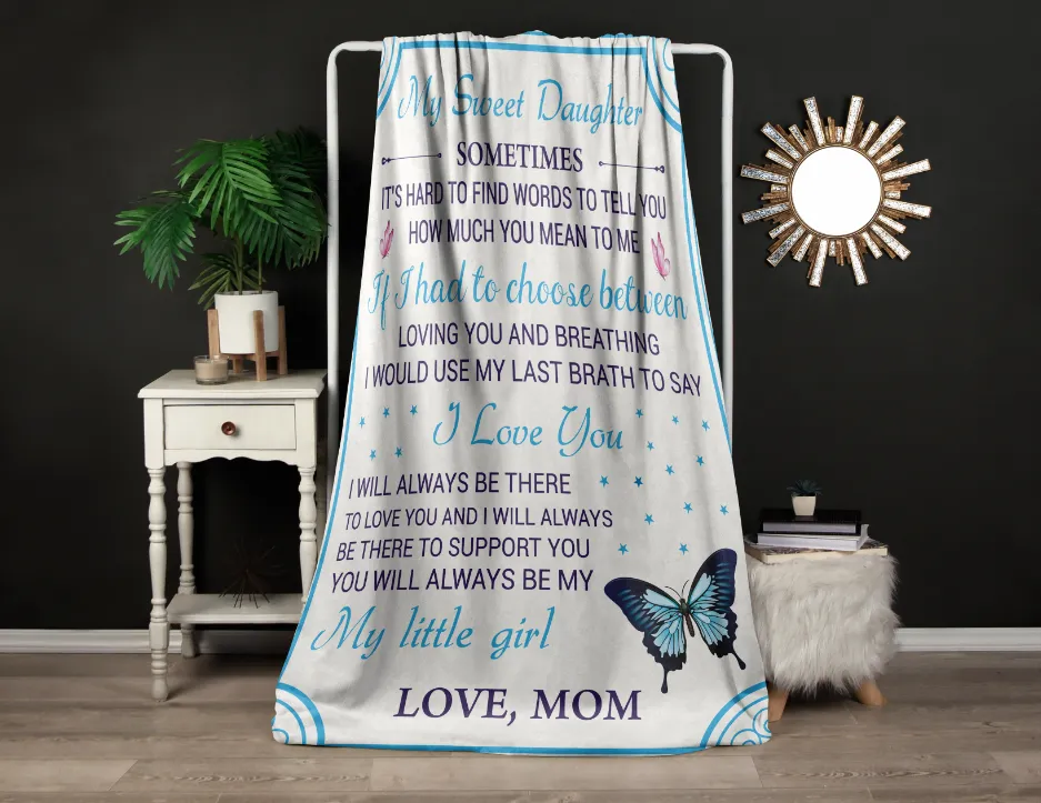 To My Sweet Daughter | FLM Arctic Fleece Blanket 50x60