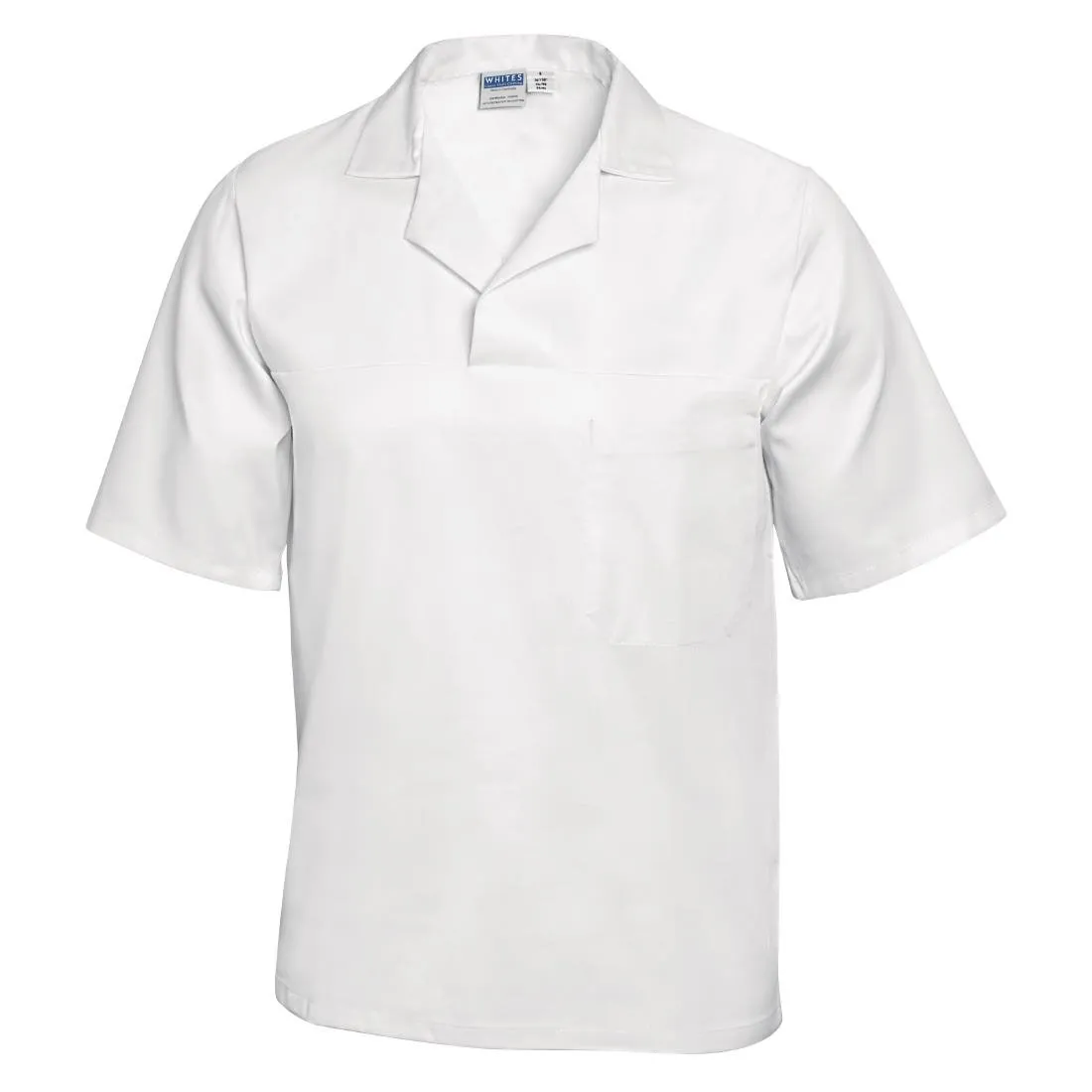 Unisex Bakers Shirt White L - A102-L