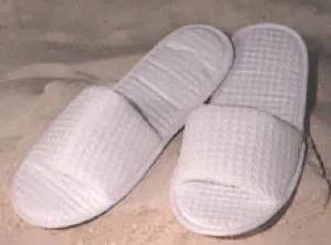 Waffle-Weave Slippers