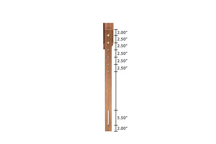 Worcester Ash Walnut Finished Wood Platform Bed (Queen)
